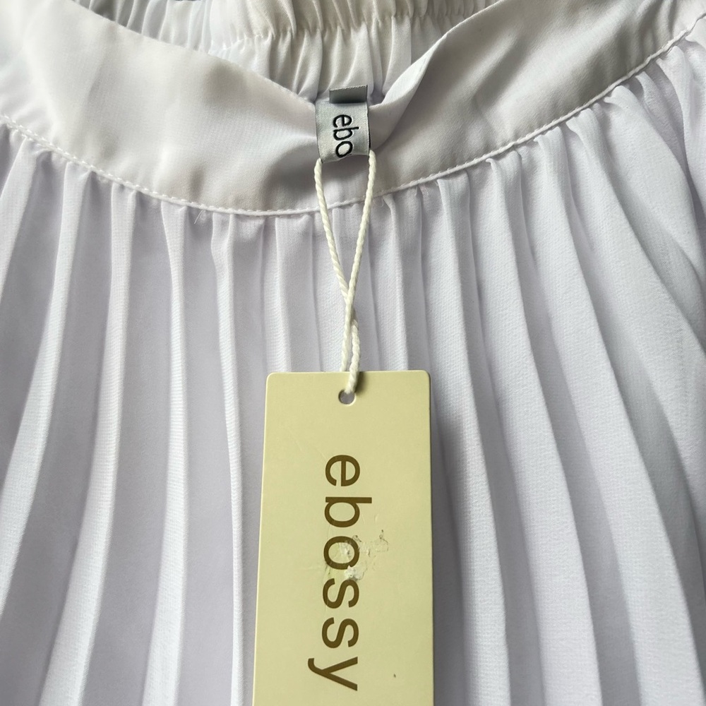 Ebossy White Maxi Skirt with Flowing Panels. Size M. NWTGS - Picture 6 of 6